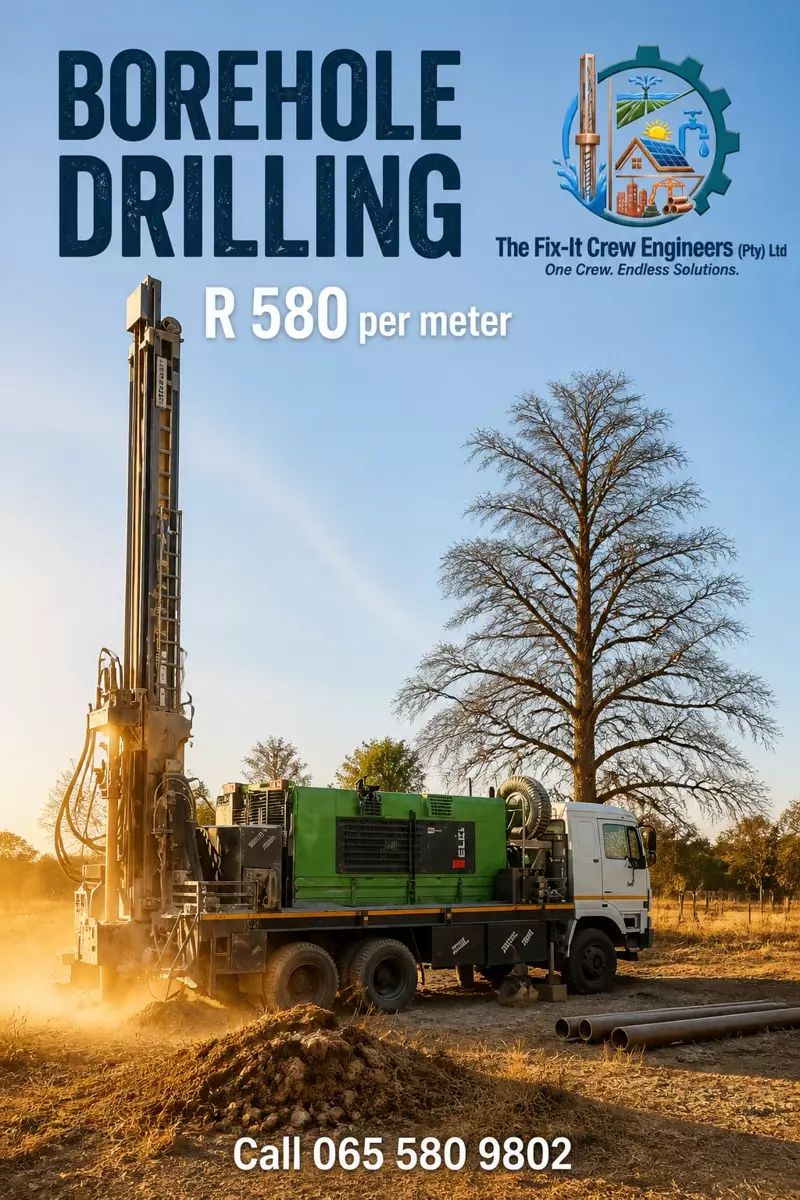 Borehole drilling service advertisement